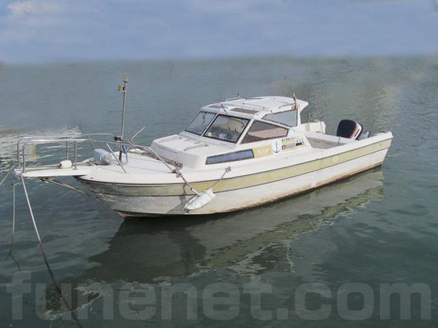 YAMAHA　FISH-24　オーニング付　２スト１１５PS１０人乗り売り切り入門艇に如何でしょうか ヤマハ FISH-24 | 中古船ソーマッチ