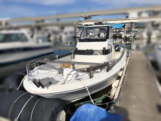 YAMAHA 船外機4st 4馬力 実働 実物確認・質問大歓迎 場所に寄っては